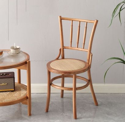現代のデザイン ラタンと固木 レストラン用食卓 W36*D42*H88cm