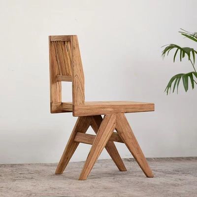 ヴィンテージ 豪華 エルム 固木 ダイニング 椅子 オーダーメイド デザイン 家具 ウォールナッツ 仕上げ