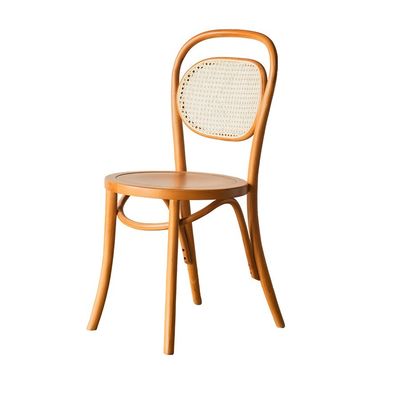 Dining Chair 天然織りのラタンと固い木から