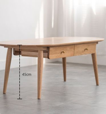 現代の木製 リビング 家具 W120*D60*H45CM マシッドウッド コーヒーテーブル 郵便包装
