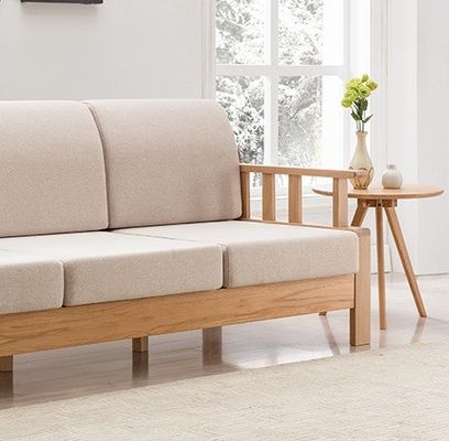 現代的なデザイン 丸い固木コーヒーテーブル リビング W32/40/50*D32/40/50*H30/40/51CM