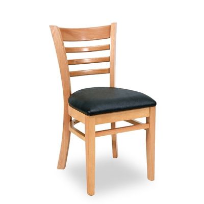 レストラン食卓椅子 固木枠と近代的なPU革デザイン