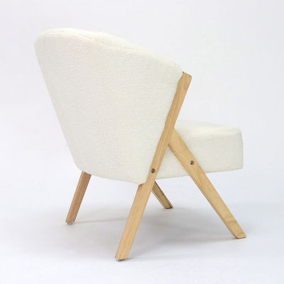 リビング室デザイン W58*D68*H78CM ノルディックラウンジ レジャー 木製ソファー 椅子 OEMサービス受付
