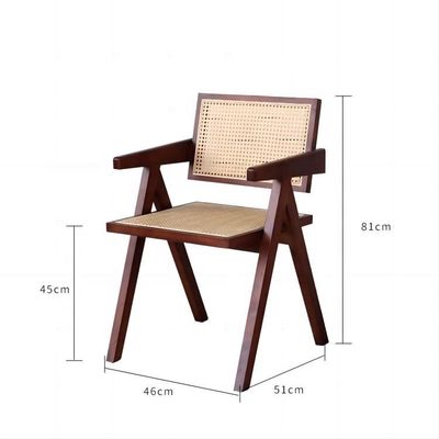 ダイニングルーム家具 ノルディック 贅沢 ヴィンテージ ラタン チェア バランコ 休憩 折りたたむ 木製 チェア 郵便包装 Y