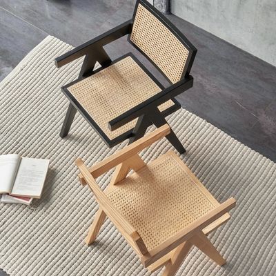 ダイニングルーム家具 ノルディック 贅沢 ヴィンテージ ラタン チェア バランコ 休憩 折りたたむ 木製 チェア 郵便包装 Y