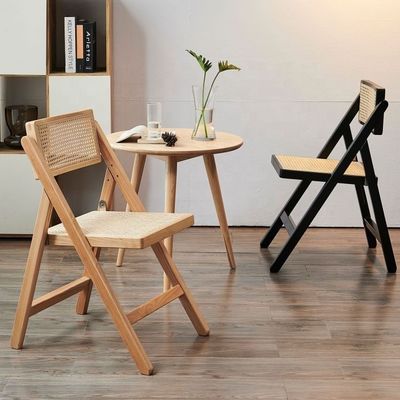 ダイニングルーム家具 ノルディック 贅沢 ヴィンテージ ラタン チェア バランコ 休憩 折りたたむ 木製 チェア 郵便包装 Y