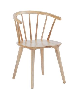 現代の木製固木食卓 ウィンドソーチェア W35*D37*H77CM 食卓スペースの最適化