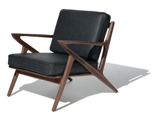 リビングチェア モダンファブリック 木製ソファーチェア リレージャーラウンジ マシッドウッドチェア W59*D59*H57CM