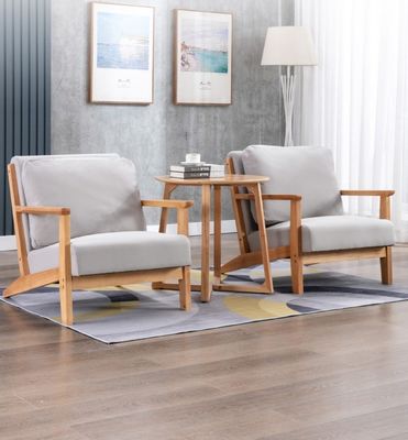 頑丈なリビングルーム家具 ソファセット 灰色/白色/青色/茶色と頑丈なデザインの現代的な木製革