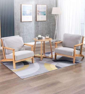 頑丈なリビングルーム家具 ソファセット 灰色/白色/青色/茶色と頑丈なデザインの現代的な木製革