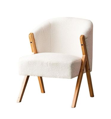 現代の北欧様式の木羊毛食卓 W60*D68*H77CM リビングルームに最適 ネイルサロンとダイニングルーム