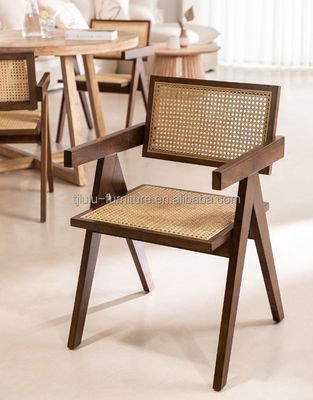 ホーム 家具 ホテルやリビングの家具のための北欧固木ラタン食卓