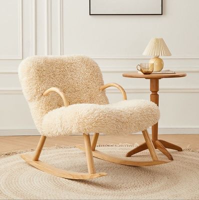 ノルディック 特別 モダン デザイン マシッド 木灰 フレーム 素材 羊毛 布団 休憩 リビング 寝室用 椅子
