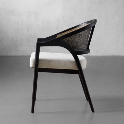 シンプル ノルディックデザイン モダン マシッドウッド ラタン 織物 食堂 椅子 モーデン レストラン