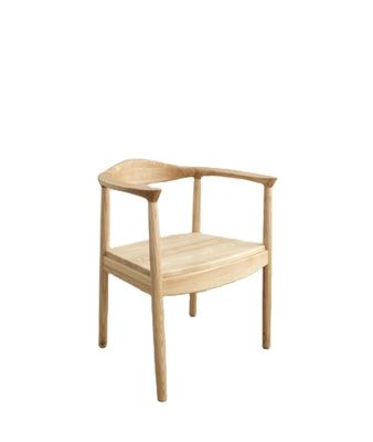 オーク木製椅子 リビング家具 W55*D43*H76CM モダン マシッドウッド 食卓椅子