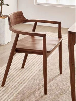 オーク木製椅子 リビング家具 W55*D43*H76CM モダン マシッドウッド 食卓椅子