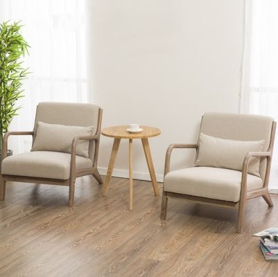 カスタマイズされた色 シングルヴェルヴェット/綿と麻布/PU革家具 リビングルームチェア