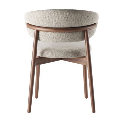 Upholstered Nordic Modern Solid Wood Dining Chair with Nitrolacquer Finish and Wooden レストランチェア オーバープレス オーバープレス オーバープレス