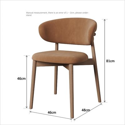 Upholstered Nordic Modern Solid Wood Dining Chair with Nitrolacquer Finish and Wooden レストランチェア オーバープレス オーバープレス オーバープレス