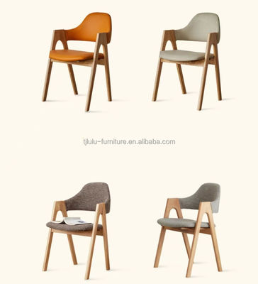 モダンデザイン 木製枠 ノルディック家具 キッチン テープ付き ダイニングルーム 椅子 ホテル レストラン用 布