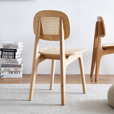 ホテル用 ラタン式ダイニングチェア オーク天然の豪華家具