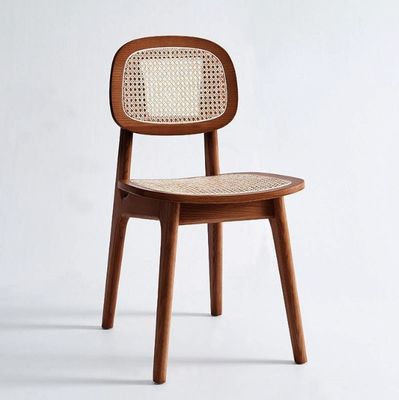 ホテル用 ラタン式ダイニングチェア オーク天然の豪華家具