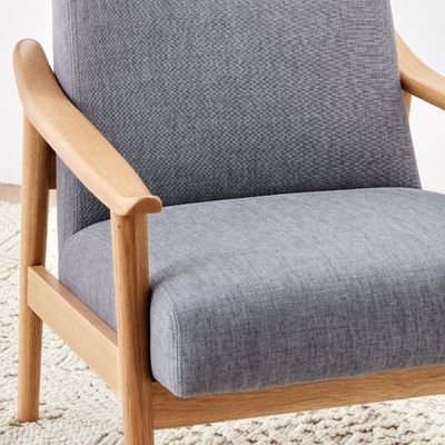 マシッドウッド リレージャーラウンジ 木製ソファチェア W67*D79*H78 CM