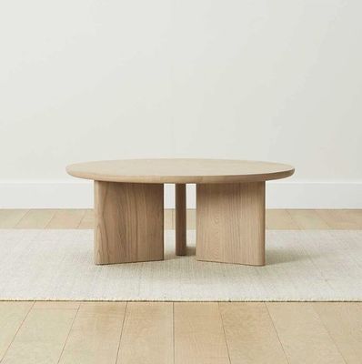 モダン・デザイナー・センター 家具用コーヒーテーブル パインウッド・フレームとイタリア・ナチュラルストーン