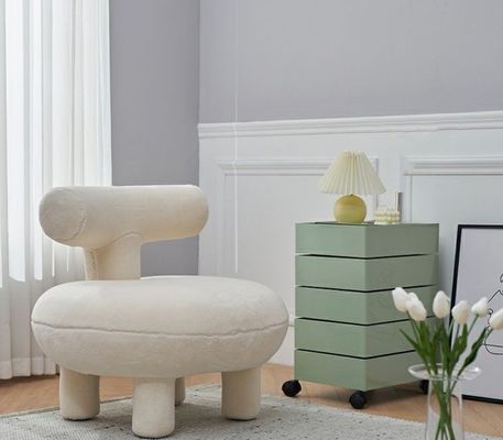 マシッドウッド食卓ソファ 椅子 現代の北欧羊毛スタイル 待合室と食堂用