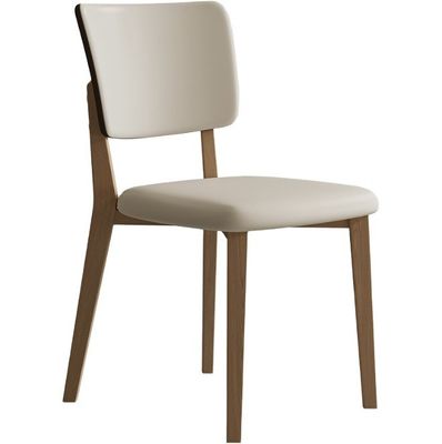 ホテルのダイニングチェア W47*D48*H86CM モーデン ノルディック PU レザー 木製チェア ダイニングルーム家具 ポリステル