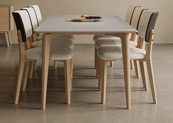 ホテルのダイニングチェア W47*D48*H86CM モーデン ノルディック PU レザー 木製チェア ダイニングルーム家具 ポリステル