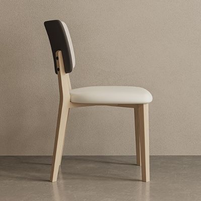 ホテルのダイニングチェア W47*D48*H86CM モーデン ノルディック PU レザー 木製チェア ダイニングルーム家具 ポリステル