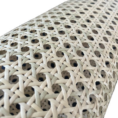 頑丈で汎用的な固木 PU革織物 ナチュラルプラスチックのラタンサンプル