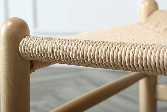 頑丈で汎用的な固木 PU革織物 ナチュラルプラスチックのラタンサンプル