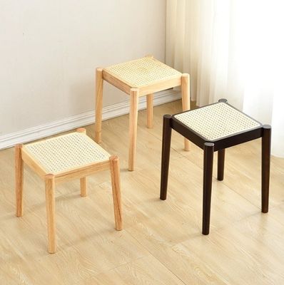 固木レストラン用のゴム木製フレーム 木製人気のラタン食卓