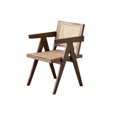 黒/ナッツ木色 肉木 ロータン椅子 現代のスタイルのダイニングルーム家具