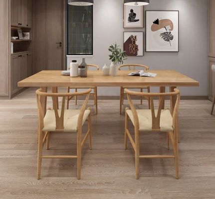 現代の固木製食卓家具セット ダイニングルームとキッチン用 L120*W70*H75CM