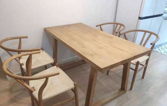 現代の固木製食卓家具セット ダイニングルームとキッチン用 L120*W70*H75CM