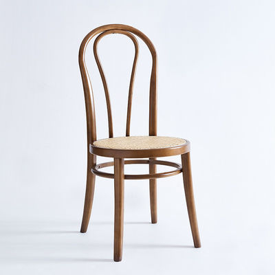 オーダーメイド デザイン 織物 天然ラタン 固木 ダイニングチェア モダン レストラン 座席の配置のための家具