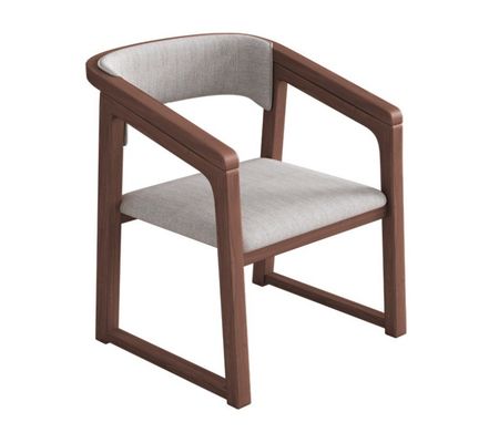 カスタマイズされた色 固木 PU 革 木製椅子 W56*D51*H71CM 食堂椅子 ノルディックデザイン モダン 木製椅子