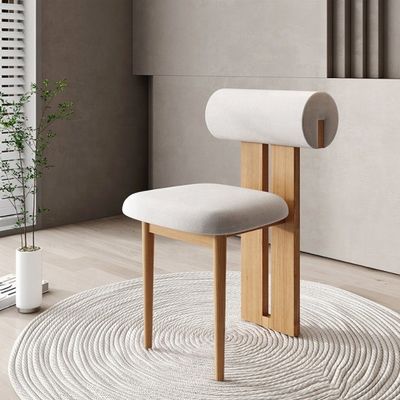 NC/PU 塗装 完成品 固木 スタイル 白色 ベルベット 布 舗装 ダイニング 椅子 ノルディック カフェ ダイニング 椅子