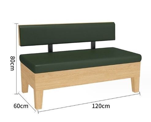 モダン ノルディックデザイン マシッドウッドチェア PU レザー リビングソファー 木製チェア 快適な座席体験のためのブース