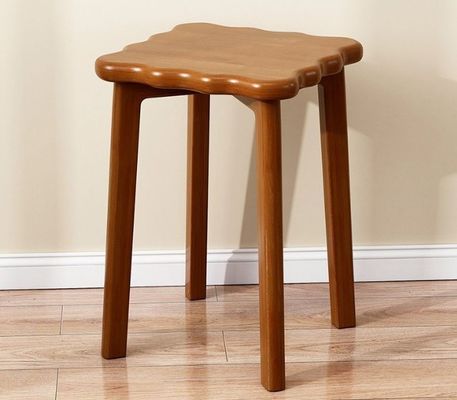 ラタンカバー 木製椅子 空間節約デザイン 固木枠 33*33*45cm 食卓椅子