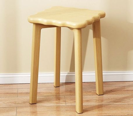 ラタンカバー 木製椅子 空間節約デザイン 固木枠 33*33*45cm 食卓椅子