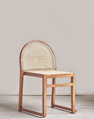 ホテルのダイニングルーム家具 現代のラタンダイニングチェア 天然 現代のレストラン