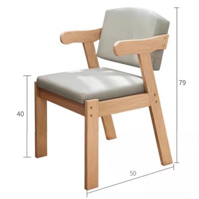 現代固木PU革 レストランチェア 一般家具内のサンプルダイニングルーム
