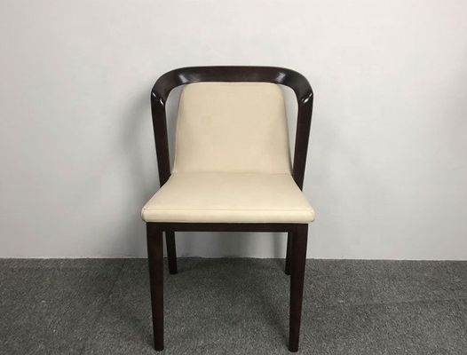 レストラン 食堂椅子 固形灰木製枠 木製 舗装した fauteuil モダンな贅沢品