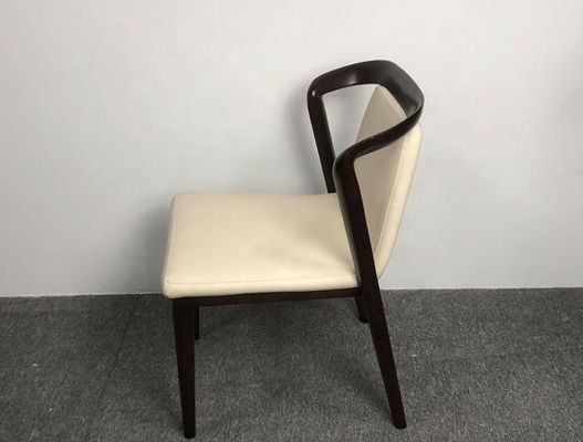 レストラン 食堂椅子 固形灰木製枠 木製 舗装した fauteuil モダンな贅沢品