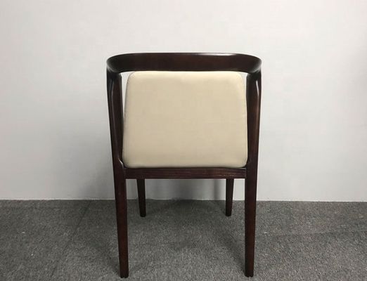 レストラン 食堂椅子 固形灰木製枠 木製 舗装した fauteuil モダンな贅沢品