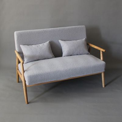 家具 W66*D77*H87CM 固木製 木製ソファーチェア モダンデザイン リビングやホテル用ソフトシートチェア
